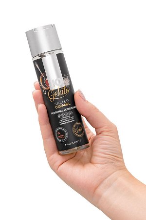 Съедобный лубрикант на водной основе JO Gelato Salted Caramel, со вкусом солёная карамель, 120 мл
