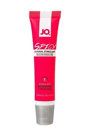 Возбуждающий гель для клитора JO SPICY, на силиконовой основе, 10 мл