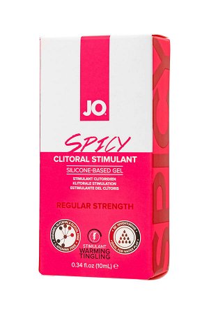 Возбуждающий гель для клитора JO SPICY, на силиконовой основе, 10 мл