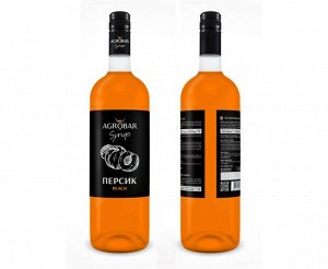 Сироп персик, AGROBAR 1л ст/б 1шт Россия