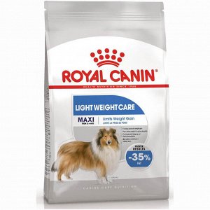 Royal Canin  MAXI LIGHT WEIGHT CARE (МАКСИ ЛАЙТ ВЕЙТ КЭА)
Питание для склонных к набору веса и малоактивных собак крупных размеров в возрасте от 15-18 месяцев и старше