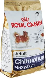 Royal Canin  CHIHUAHUA ADULT (ЧИХУАХУА ЭДАЛТ)
Питание для взрослых собак породы чихуахуа в возрасте от 8 месяцев и старше
