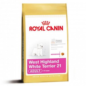 Royal Canin  WESTIE ADULT (ВЕСТ-ХАЙЛЕНД-УАЙТ-ТЕРЬЕР ЭДАЛТ)
Питание для взрослых собак породы вест-хайленд-уайт-терьер в возрасте от 10 месяцев и старше