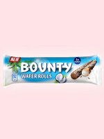 Вафельные трубочки Bounty покрытые шоколадом и наполненные кокосовым кремом Баунти 22,5 гр