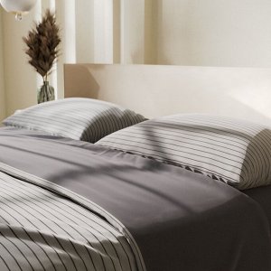 Постельное бельё 1.5-спальное «Этель» Stripes, новосатин