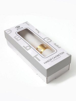 Набор сервировочных салфеток с декоративными кольцами Этель Golden deer 40х40 см - 2 шт, 100% лён