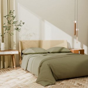 Постельное бельё LoveLife 2сп Ripe olive 175х215см, 200х225см, 50х70см-2шт, 100%хлопок, сатин, 125г/м