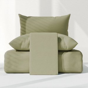Постельное бельё LoveLife 2сп Ripe olive 175х215см, 200х225см, 50х70см-2шт, 100%хлопок, сатин, 125г/м
