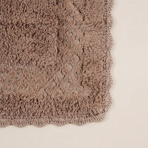 Коврики SL Home, 2 шт: 59*73 см, 68*104 см, кремовые