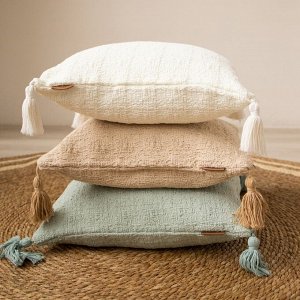 Чехол на подушку SL Home TASSEL 45х45 см, цв. молочный