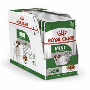 Royal Canin MINI ADULT (МИНИ ЭДАЛТ) Полнорационный влажный корм для поддержания прекрасной физической формы собак мелких размеров (вес взро