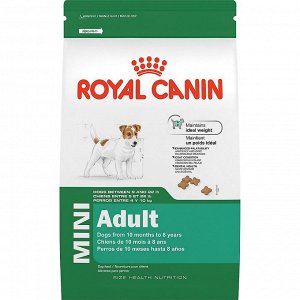 Royal Canin  MINI ADULT (МИНИ ЭДАЛТ)
Питание для взрослых собак в возрасте от 10 месяцев до 8 лет