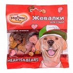 Мнямс лакомство для собак &quot;Жевалки HEARTS&amp;BEARS&quot; с говядиной и ягненком