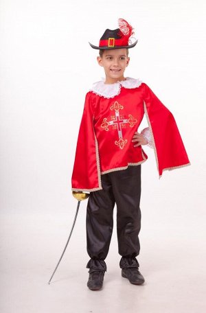 Batik Карнавальный костюм 2030 к-18 Мушкетер красный размер 146-76