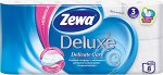 Туалетная бумага “Zewa Deluxe” Белая Трёхслойная 8 шт.