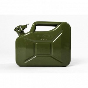 Канистра стальная для ГСМ ZARYA, 10 л, металлическая, крышка с рычагом