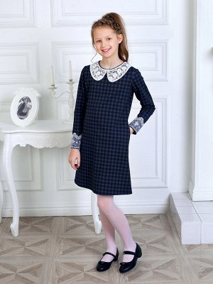 Школьное платье "Анастасия",серый 134