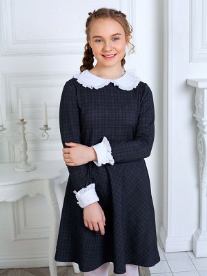 Школьное платье "Екатерина",cерый 128
