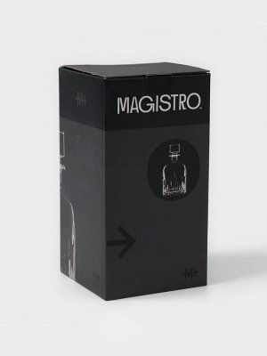 Штоф Magistro «Флик», 1 л, 12x22.5 см, стекло, прозрачный