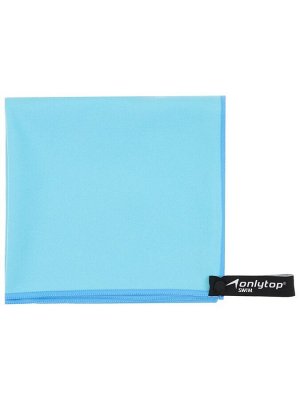 Полотенце из микрофибры ONLYTOP, 40х80 см, цвет голубой