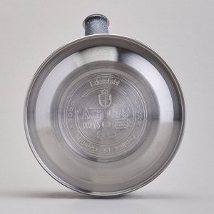 Чайник AGNESS Premium 2,5 л со свистком и складной ручкой, для всех плит, нержавеющая сталь, 1 шт.