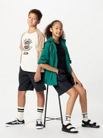 UNIQLO - детские ультраэластичные шорты с функцией Dry EX - 09 BLACK