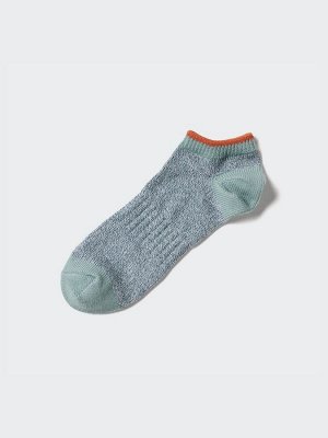 UNIQLO - мужские меланжевые носки средней плотности - 53 GREEN