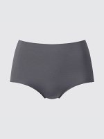 UNIQLO Airism - бесшовные трусики с высокой талией - 07 GRAY