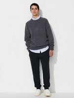 UNIQLO - хлопковые спортивные штаны 68-74 см - 09 BLACK