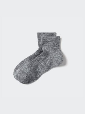 UNIQLO - носки с дышащей сетчатой структурой -  08 DARKGRAY