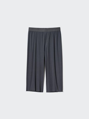 UNIQLO AIRism - легкие спортивные брюки на мягкой резинке для мужчин - 08 DARKGRAY