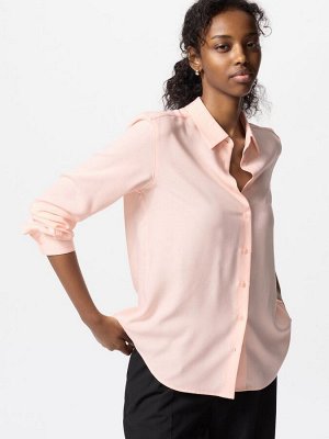 UNIQLO - блузка классического кроя из искусственного шелка