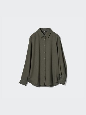 UNIQLO - блузка классического кроя из искусственного шелка