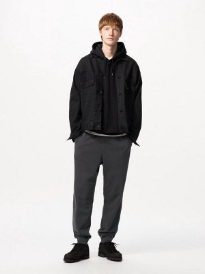 UNIQLO - мягкие cпортивные штаны - 08 DARKGRAY