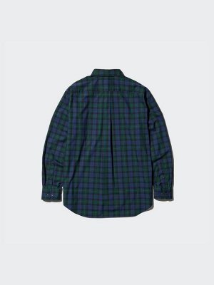 UNIQLO - рубашка в клетку свободного силуэта