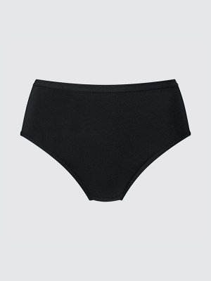 UNIQLO - базовые трусики с завышенной талией - 09 BLACK