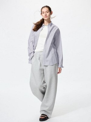 UNIQLO - рубашка в мелкую клетку с длинным рукавом