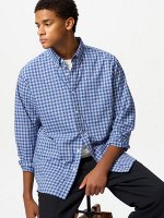 UNIQLO - рубашка в клетку с длинным рукавом