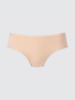 UNIQLO - однотонные хлопковые трусики - 31 BEIGE
