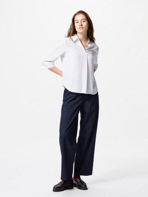 UNIQLO - блуза из искусственного шелка с рукавами 3/4 - 50 LIGHTGREEN