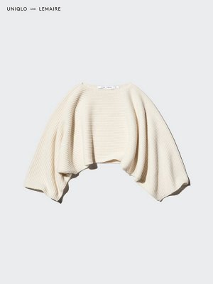 UNIQLO x LEMAIRE - укороченный свитер из шерсти ягненка