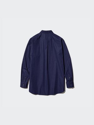 UNIQLO - мужская рубашка с внешним карманом и из хлопка SUPIMA - 00 WHITE
