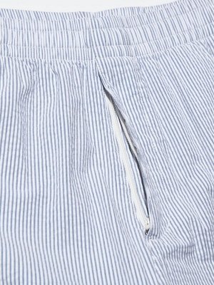 UNIQLO - легкие эластичные шорты в мелкую полоску - 64 BLUE