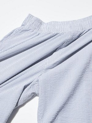 UNIQLO - легкие эластичные шорты в мелкую полоску - 64 BLUE