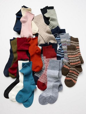 UNIQLO Heattech - женские термо-носки с рюшами