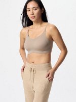 UNIQLO - мягкий бюстгальтер с чашечками на тонких лямках - 32 BEIGE
