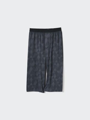 UNIQLO AIRism - свободные домашние штаны с узором