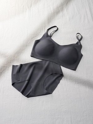 UNIQLO Airism - бесшовные трусики классические - 35 BROWN