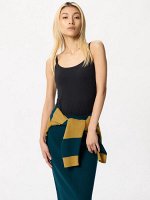 UNIQLO - топ Airism на тонких бретелях со вставным бюстгальтером - 09 BLACK