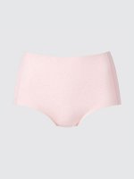 UNIQLO AIRism - бесшовные трусики-шорты с высокой талией - 10 PINK